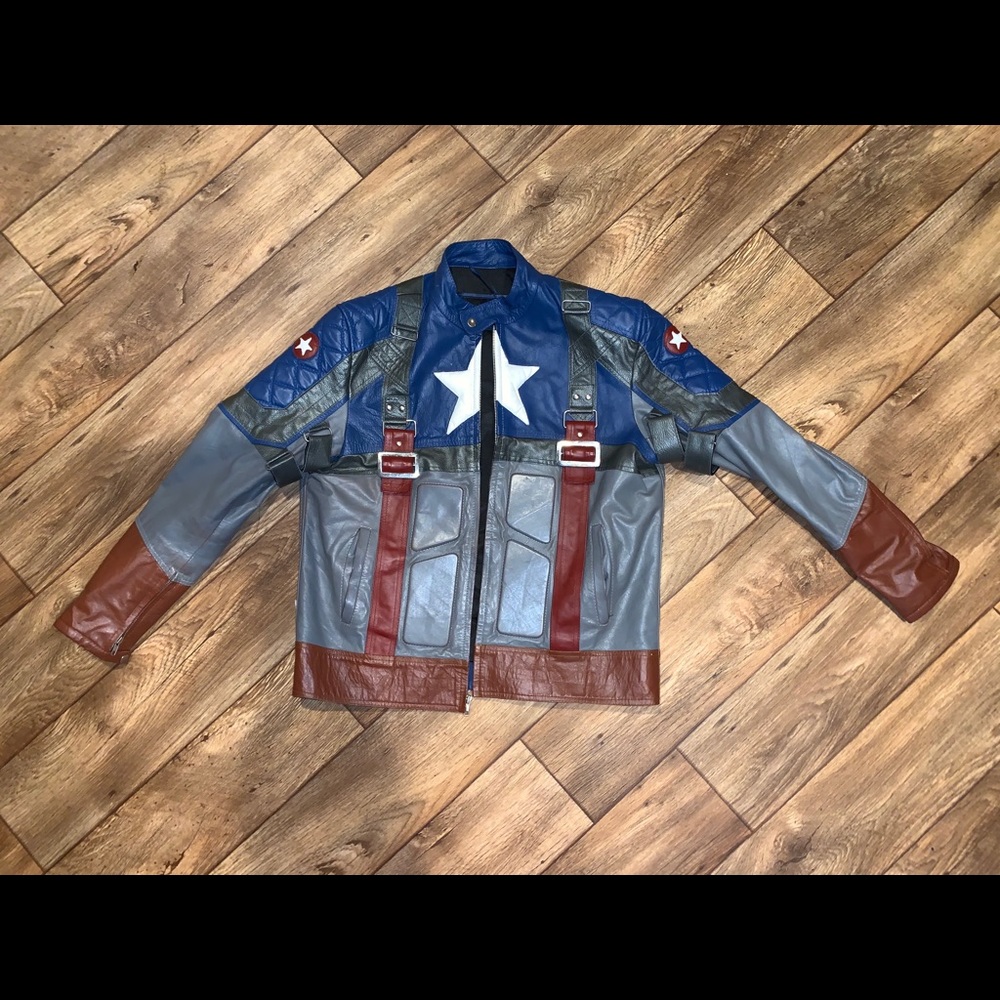 GENUINE LEATHER Captain America jacket